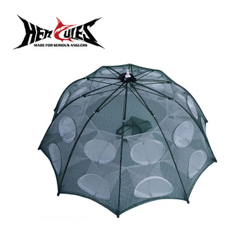 HERCULES Crawfish Trap, Crab Fish Trap, Foldable Fishing Bait Trap Cast Fish Net HERCULES